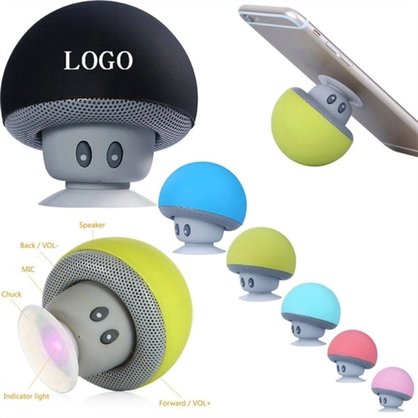 Silicone Bluetooth Speaker with Sucker Phone Stand