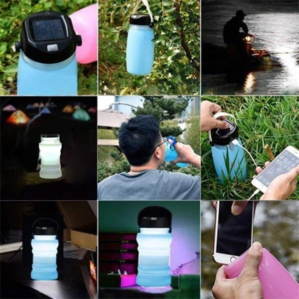 Folable Led Solar Kettle Camping Lamp