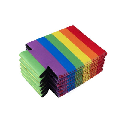 Rainbow Neoprene  Can Cooler