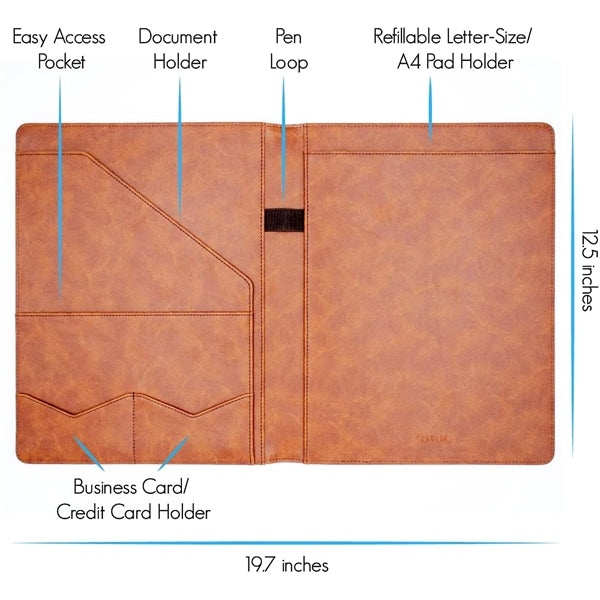 Leather Resume Portfolio Folder