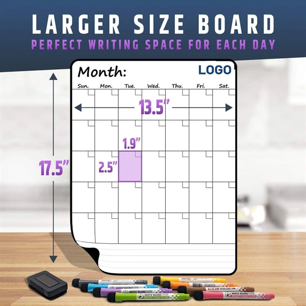 Magnetic Monthly Fridge Calendar