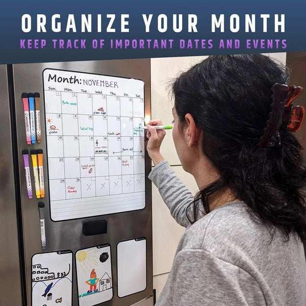 Magnetic Monthly Fridge Calendar