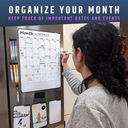 Magnetic Monthly Fridge Calendar