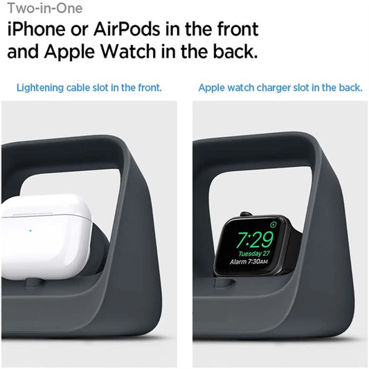 2-in-1 Charging Station for Apple Phone Stand