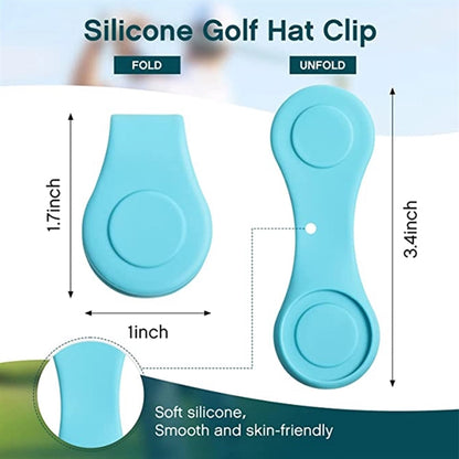 Silicone Magnetic Golf  Ball Markers Hat Clip