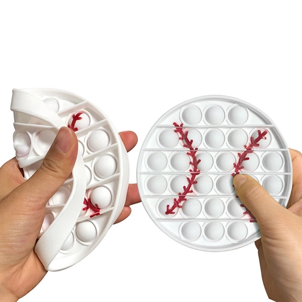 Baseball Silicone Push Bubble Balls Sport Toy