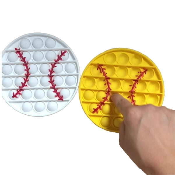 Baseball Silicone Push Bubble Balls Sport Toy