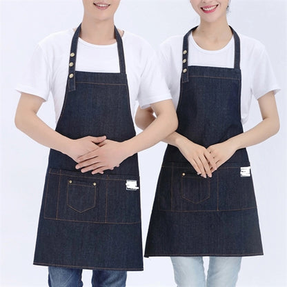 Denim Apron With Tool Pockets