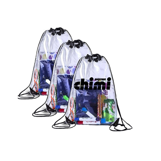 Pvc Clear Bag Stadium Drawstring Backpack