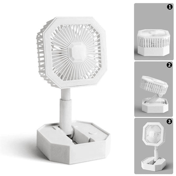 Foldable LED Desktop Fan