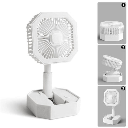 Foldable LED Desktop Fan