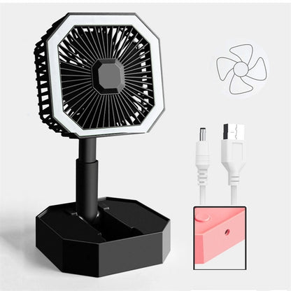 Foldable LED Desktop Fan