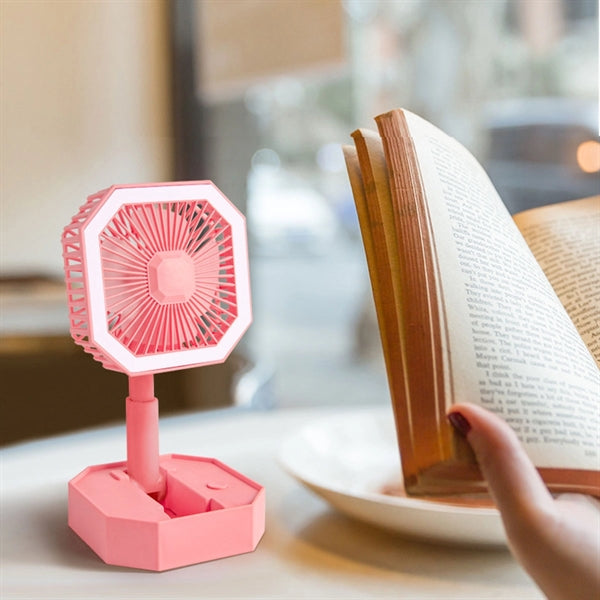 Foldable LED Desktop Fan