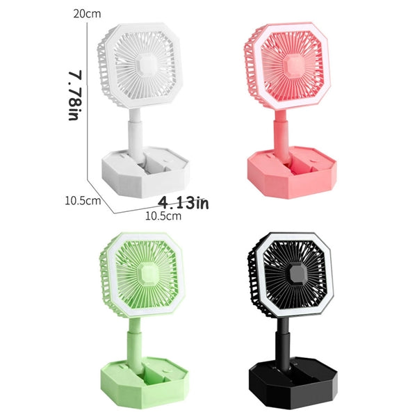 Foldable LED Desktop Fan