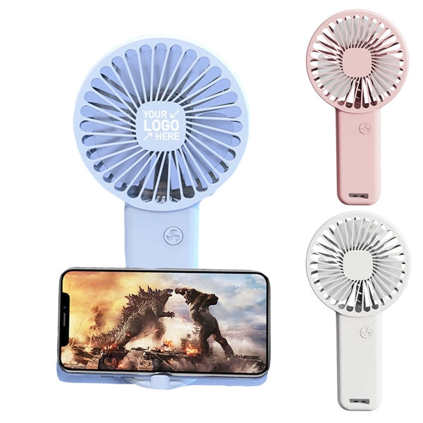 Handheld Fan with Phone Holder