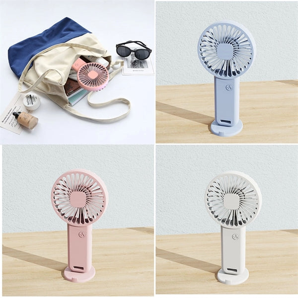 Handheld Fan with Phone Holder