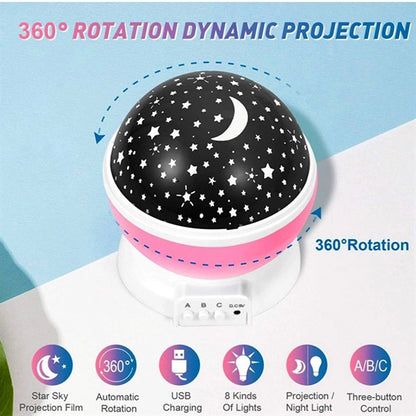 Star Projector Night Light Lamp