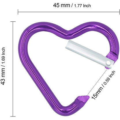 Heart Carabiner Key Chain