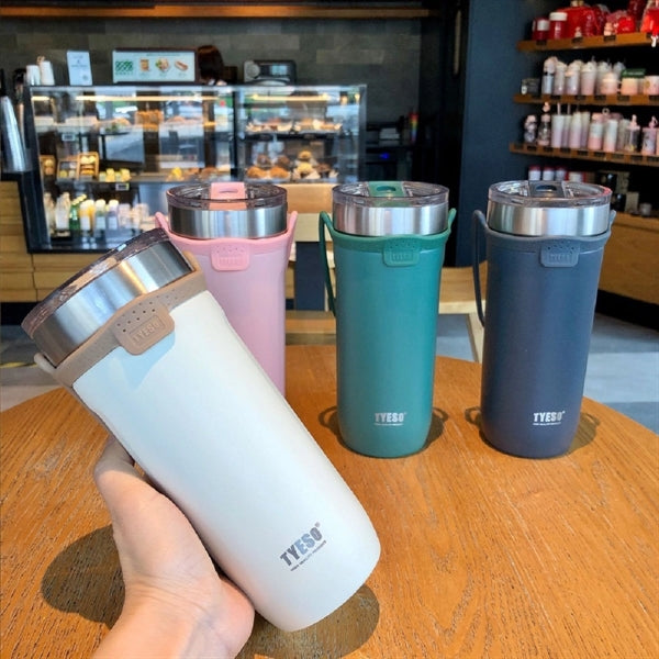 18oz Insulated Travel Tumbler With Silicone Handle