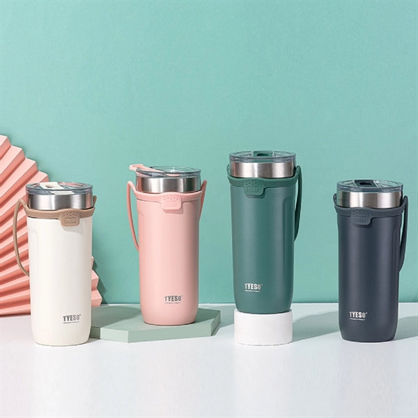 18oz Insulated Travel Tumbler With Silicone Handle