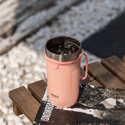 18oz Insulated Travel Tumbler With Silicone Handle