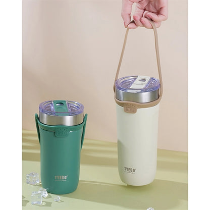 18oz Insulated Travel Tumbler With Silicone Handle