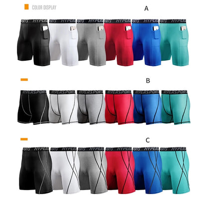 Men's Elastic Compression Shorts Underwear