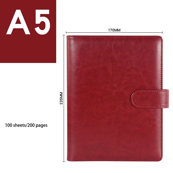 Leather Journal Notebook with Card Bag