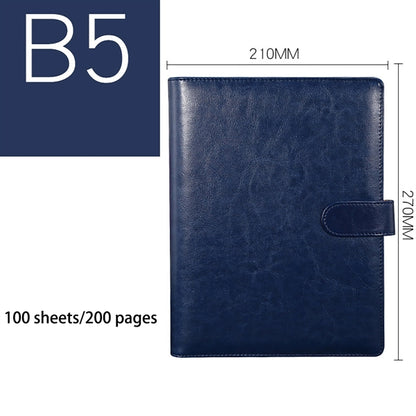 Leather Journal Notebook with Card Bag