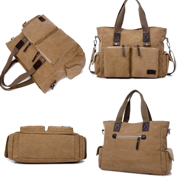 Vintage Men Canvas Messenger Bag