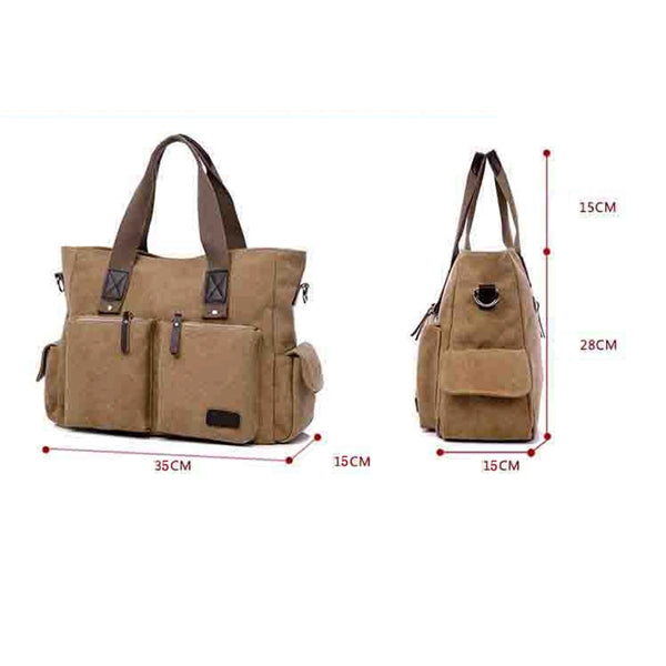Vintage Men Canvas Messenger Bag