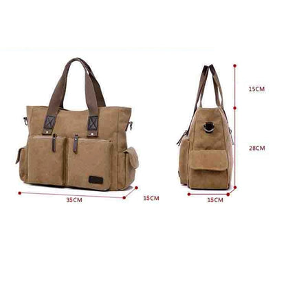 Vintage Men Canvas Messenger Bag