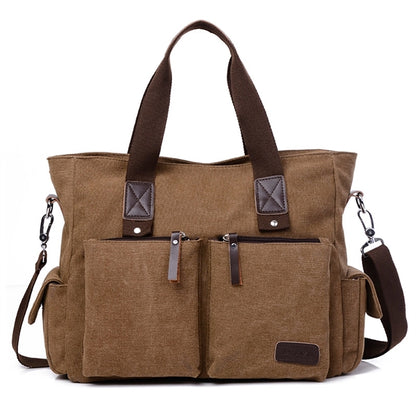 Vintage Men Canvas Messenger Bag