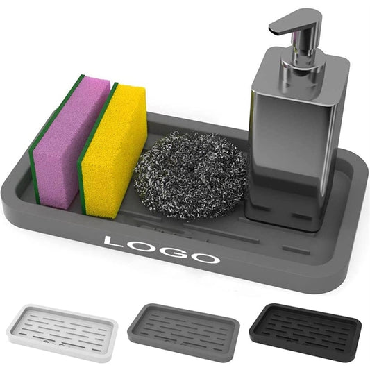 Kitchen Sink Organizer Silicone Tray