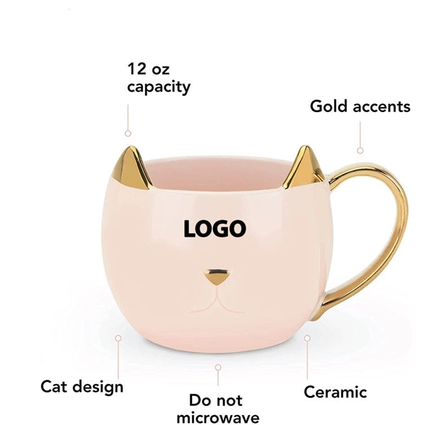 Ceramic 12 Oz Chloe Cat Mug