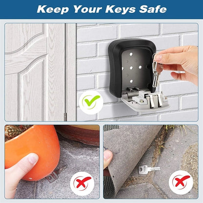 Upgraded Wall Mounted Key Safe Box