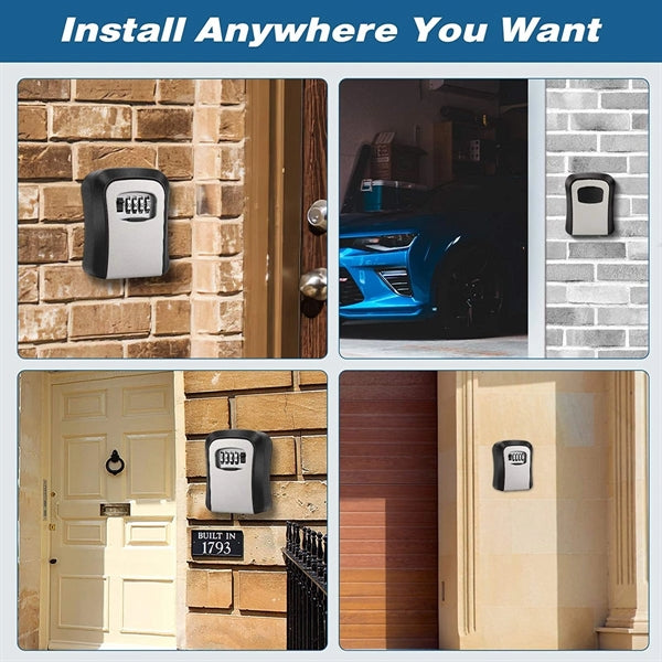Upgraded Wall Mounted Key Safe Box