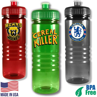 20 oz. BPA free Hydroclean Gripper Bottle w/ Push/pull spout