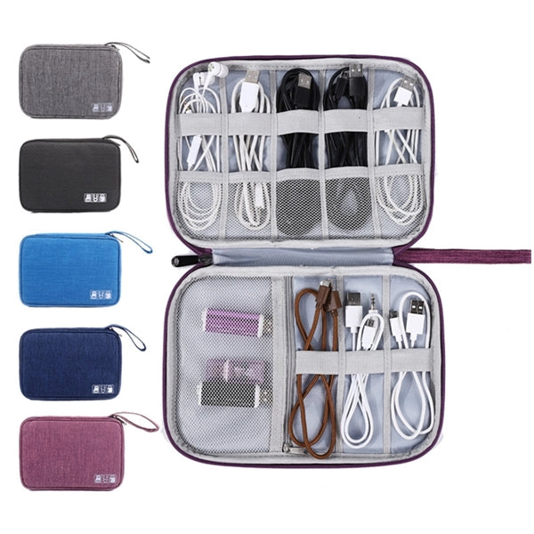 Portable USB Cable Organizer Bag