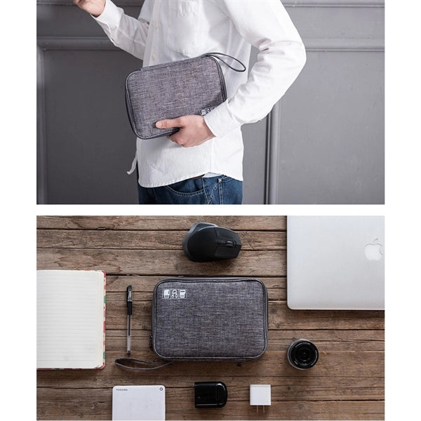 Portable USB Cable Organizer Bag