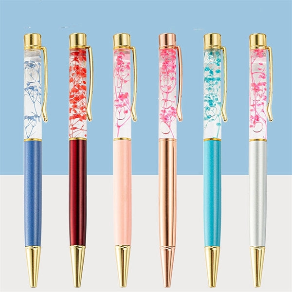 Oil Dried Flower Ballpoint Pen