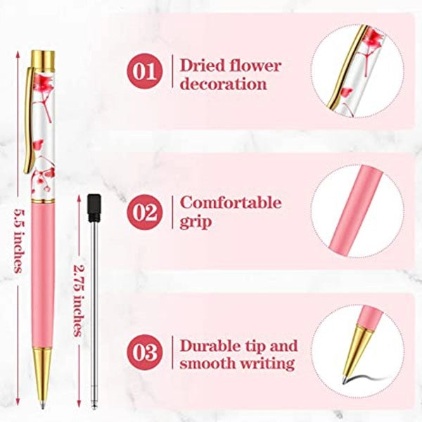 Oil Dried Flower Ballpoint Pen