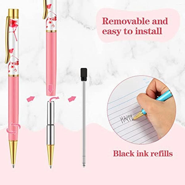 Oil Dried Flower Ballpoint Pen