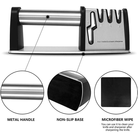 High Quality 4 in 1 Knife Sharpner