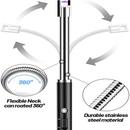 Advanced Rechargeable Arc Lighter with LED Display