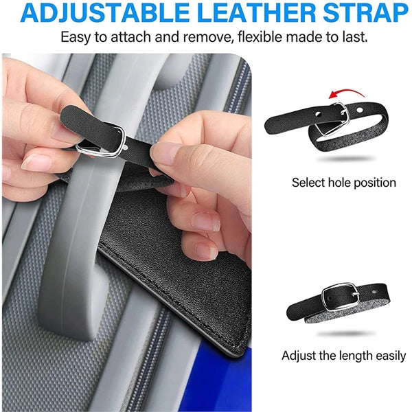 Premium PU Leather Luggage Tag