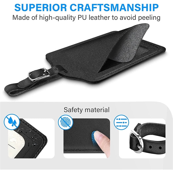 Premium PU Leather Luggage Tag