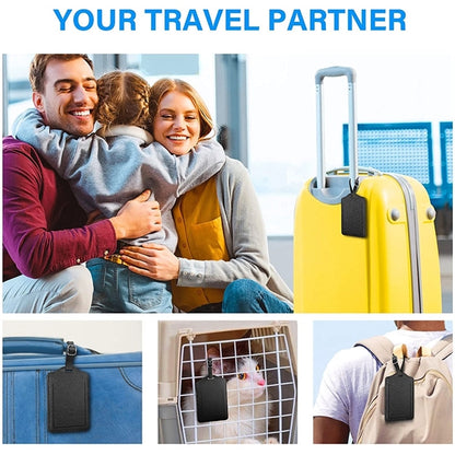 Premium PU Leather Luggage Tag