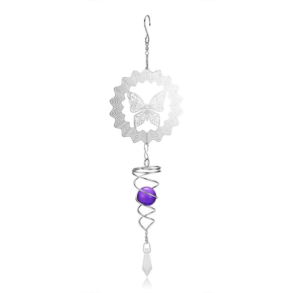 Stainless Steel Hanging Wind Spinner