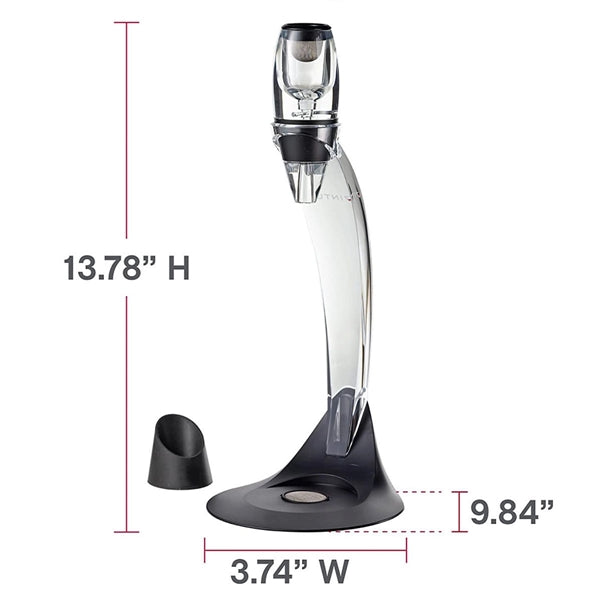 Deluxe Pourer and Decanter Tower Stand Set
